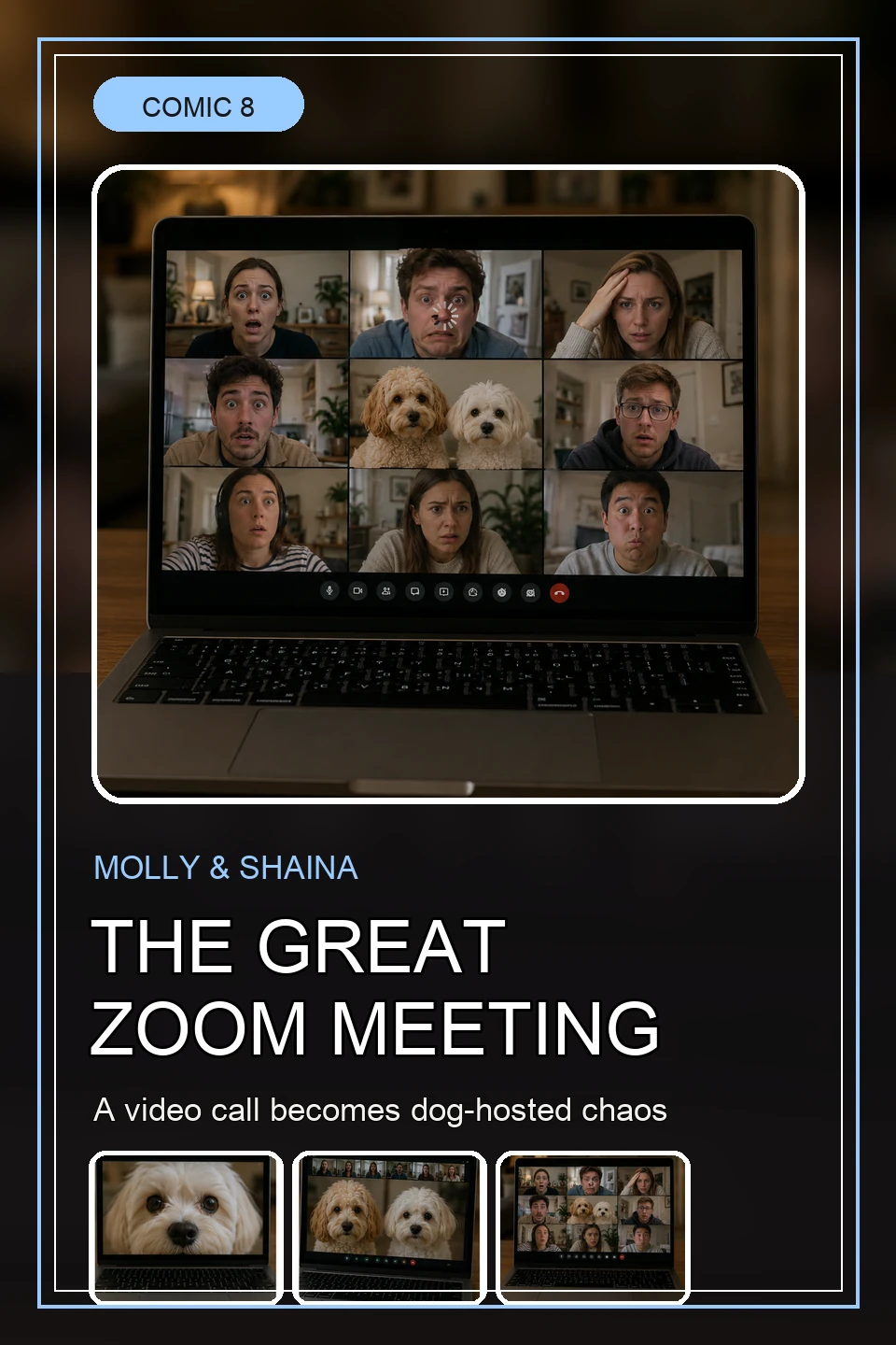 Front cover for The Great Zoom Meeting.